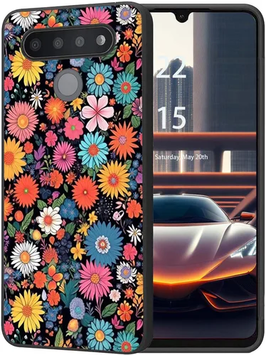 Vista 18 de Funda protectora duradera para LG Stylo 6 para LG Stylo 6 2020 6.8 pulgadas, diseño de hojas de aguacate
