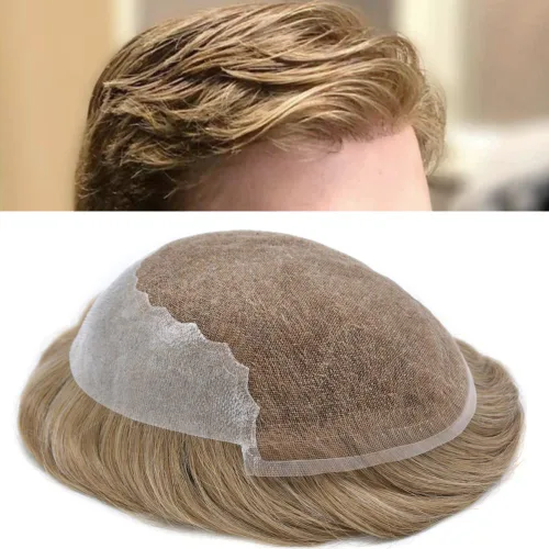 Vista 65 de Mens Toupee Human Hair Replacement System Swiss Lace Toupee For Men Hair Piece Protesis Capilar Mens Hairpiece 5X7#1 Jet Black 120% Density