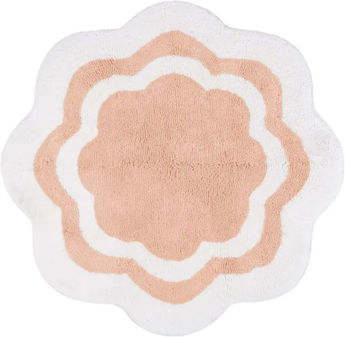 Vista 9 de Sherry Kline Alfombra de baño con diseño de pétalos, absorbente de agua, hecha a mano, lavable a máquina, tapete de baño para decoración, tapete Aloe