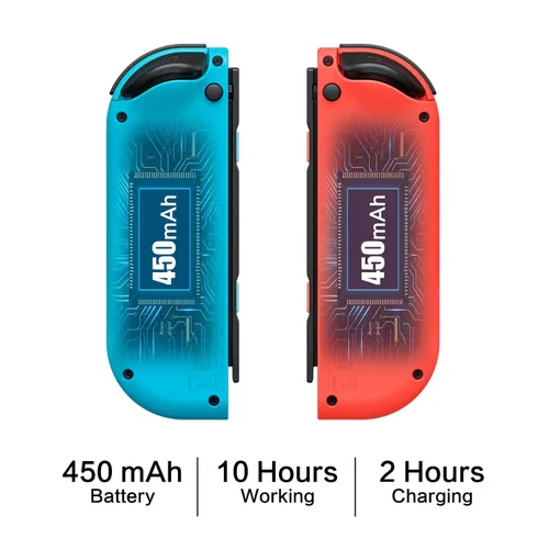 Vista 2 de ZHCWM Compatible with Nintendo Switch Controller,Replacement for Switch Controllers, Support Dual VibrationWake-upMotion Control