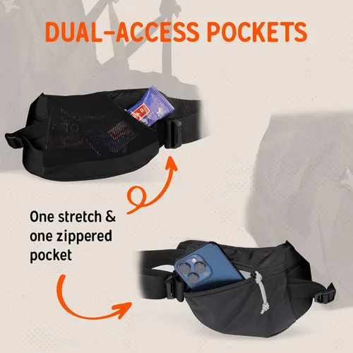 Vista 7 de Kelty Coyote - Mochila de 60 a 105 litros, para hombre y mujer (actualización 2020) - Mochila de senderismo, mochilero, mochila de viaje, Negro