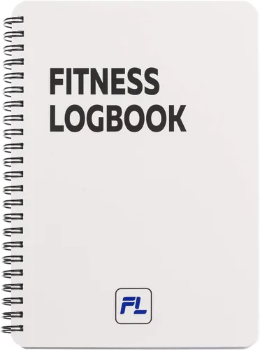 Vista 16 de Cuaderno de registro de fitness (negro) – Diario de entrenamiento A5 sin fecha para hombres y mujeres – cubierta de plástico y papel grueso – Agenda