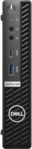 Vista 5 de Dell Optiplex 7080 Micro Desktop Core i7-10700T - Disco duro SSD de 256 GB - 16 GB RAM 8 núcleos @ 4.5 GHz Win 11 Pro Negro (renovado)