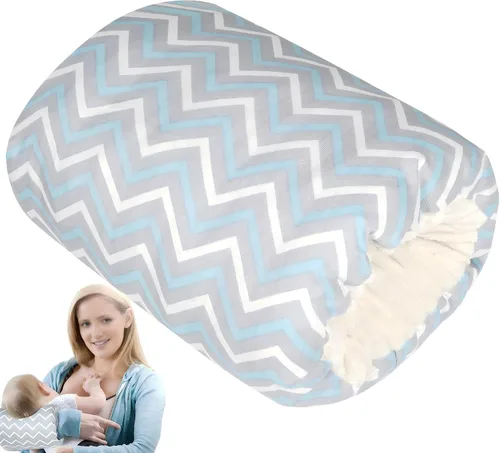 Vista 12 de Almohada de brazo de lactancia para lactancia materna y alimentación con Corrugación negra