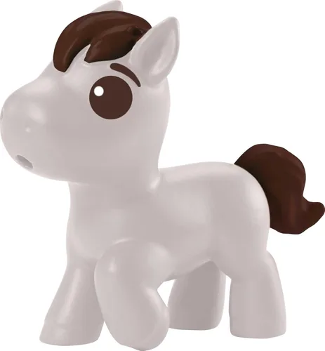 Vista 4 de Mattel Spirit Untamed Young Lucky Doll (aprox. 4 pulgadas) con 5 articulaciones móviles y accesorios de historia, incluye caballo mecedora y caballo