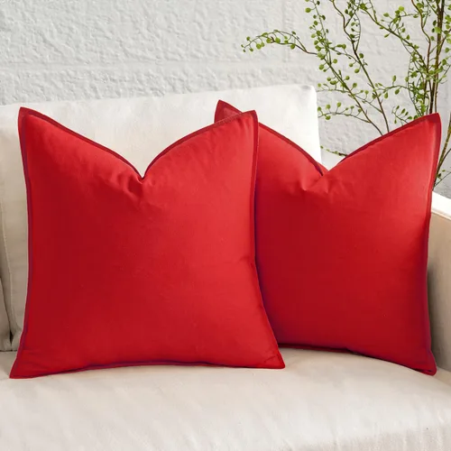 Vista 13 de MIULEE - Paquete de 2 fundas de cojín decorativas de lino, estilo bohemio y moderno, suaves, acento euro, para cama, neutral, fundas de cojín