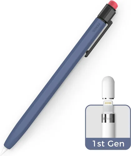 Vista 11 de TRONWIN Funda para Apple Pencil de 1ª generación, funda de silicona con agarre perfecto, diseño clásico con clip resistente compatible con Apple