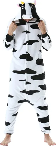 Vista 7 de SimZoo Pijama de animal para adultos, disfraz de una sola pieza para Bate