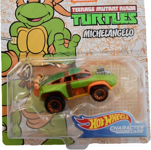 Vista 2 de Hot Wheels Carros de personajes TMNT Michelangelo N.º 3 de 5 Coches