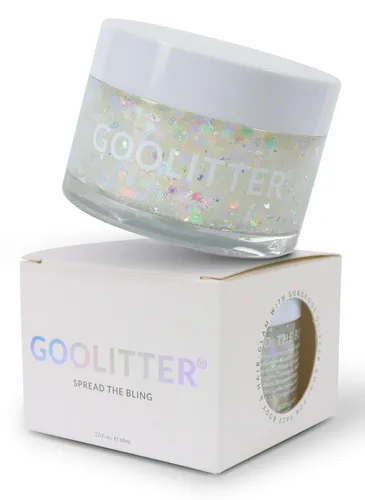 Vista 16 de Gel holográfico con purpurina blanca transparente para rostro, cuerpo y cabello [nube nevada] 2 onzas (2.0 fl oz) Grueso K-Beauty Halloween