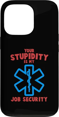 Vista 9 de iPhone 13 divertido su estupidez mi trabajo seguridad EMS EMT Paramedic Case