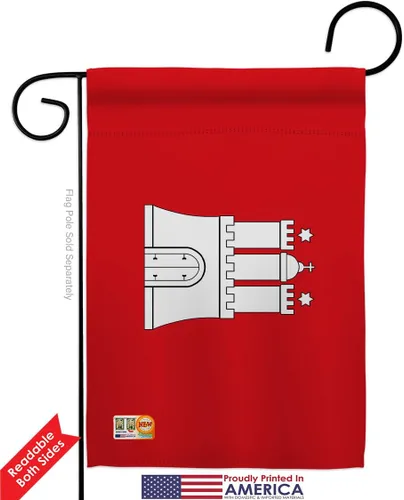Vista 2 de Hamburg Garden Flags 2pcs Pack Regional Germany States Central Europe Territory Old History Country Particular Area Small Decorative Gift Yard House