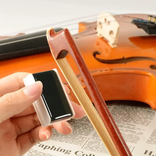 Vista 7 de Colofonia, Colofonia para violín [paquete de 6] Colofonia para violín, viola y violonchelo, Resina oscura baja en polvo, accesorios para violín