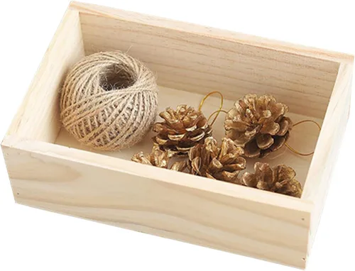Vista 3 de Caja rectangular de madera para plantas carnosas, de Long Tao 7.5" × 5" × 2.4