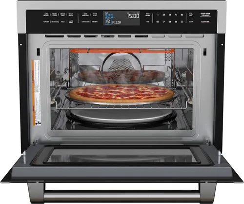 Vista 3 de KoolMore Reserve 24 pulgadas 1.6 pies cúbicos Horno microondas de convección integrado con 10 niveles de potencia, cocinado por sensor, hornear
