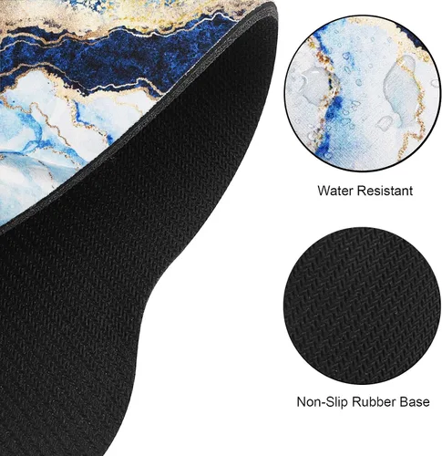 Vista 6 de ARTSO Alfombrilla de mouse ergonómica con gel de apoyo para reposamuñecas, almohadilla de goma antideslizante para computadora, computadora, laptop
