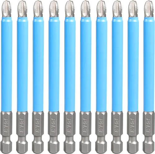 Vista 6 de Bonsicoky Juego de brocas magnéticas antideslizantes de 1.969 in, puntas de destornillador Phillips para herramienta eléctrica de destornillador
