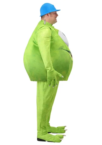Vista 4 de Disfraz Deluxe Pixar Mike Wazowski Talla Plus para Hombre Multicolor