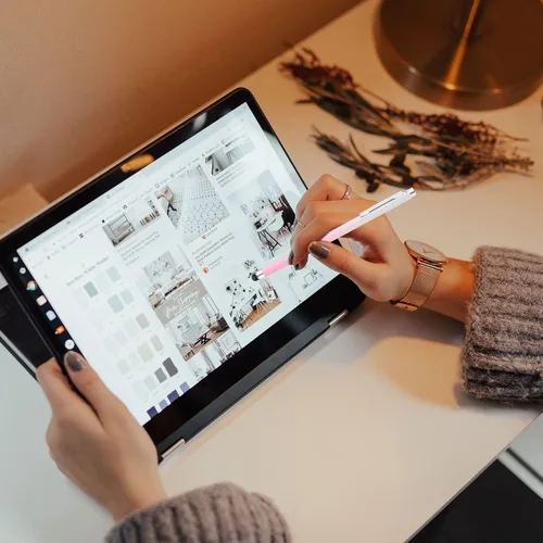 Vista 3 de Linfanc - Bolígrafos capacitivos para pantallas táctiles (paquete de 6), lápices capacitivos de alta sensibilidad y precisión para iPad, tabletas