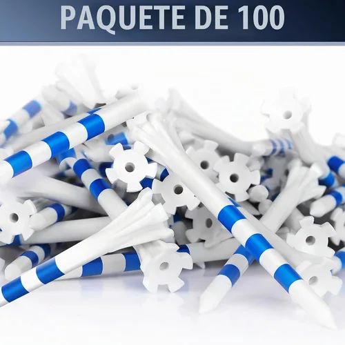 Vista 7 de CHAMPKEY Advanced 5-Prong Plastic Golf Tees 120 or 100 Pack - 50% Ball Contact Surface Optimization with Longer Distance Performance Golf Tees Blanco