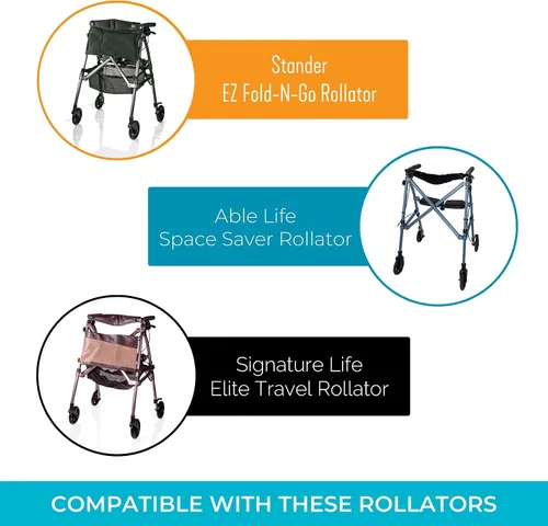 Vista 5 de Stander Ruedas de repuesto de 6 pulgadas, ruedas giratorias de 6 pulgadas para adultos, personas mayores y ancianos, compatibles con Wonder-Walkers