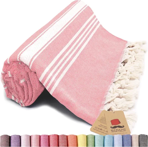 Vista 16 de Toalla de baño turca, 100% algodón, 71 x 39 pulgadas, beige arpa