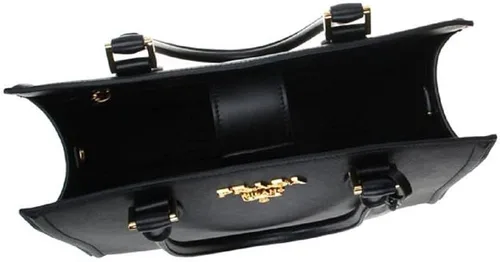 Vista 8 de Prada mujer negro Saffiano Lux bolso Satchel 1ba118