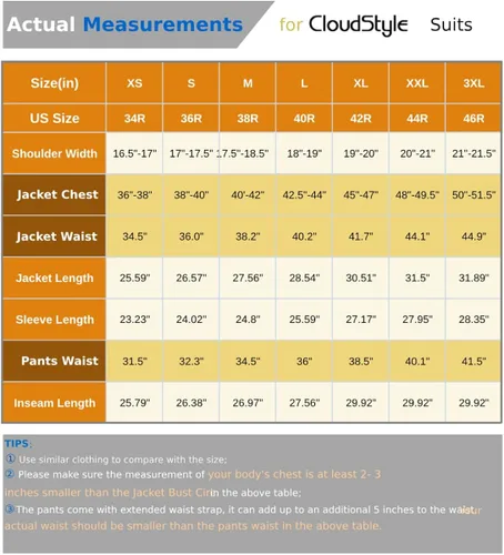 Vista 3 de Cloudstyle Chaqueta de color sólido de 3 piezas con 2 botones y ajuste delgado para hombre, traje formal de boda inteligente