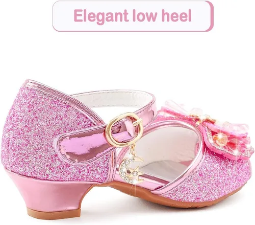 Vista 5 de Osinnme - Sandalias de boda para niña pequeña y grande