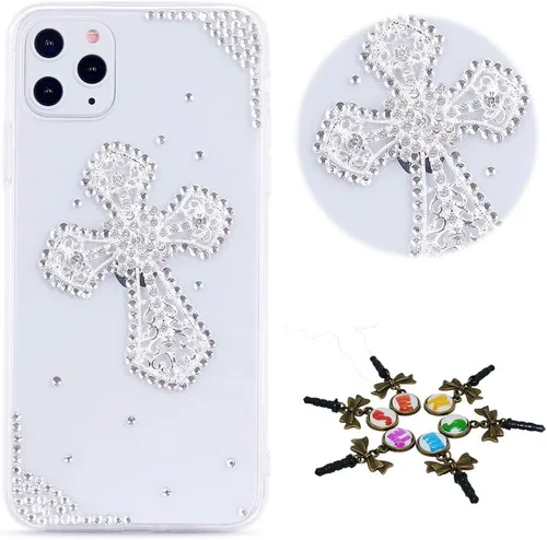 Vista 25 de Sparkle - Funda para teléfono compatible con Samsung Galaxy Z Flip 2 5G - Elegante - Funda 3D hecha a mano con diseño de diamantes de imitación