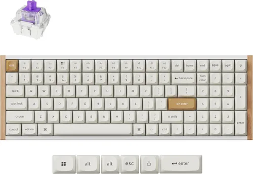 Vista 11 de Keychron K4 HE - Teclado mecánico inalámbrico compacto 96% con efecto Hall con teclado numérico, interruptor magnético, activación rápida, RGB