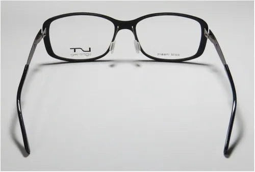 Vista 5 de Lightec 7035l - Lentes de diseño óptico popular, de borde completo, bisagras flexibles (53-15-135, negro y gris)