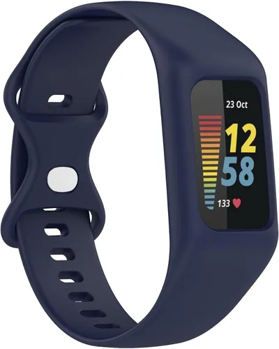 Vista 7 de Correa compatible con Fitbit-Charge-5/4/3, correa de silicona suave lavable de una sola pieza para reloj deportivo de repuesto para rastreador