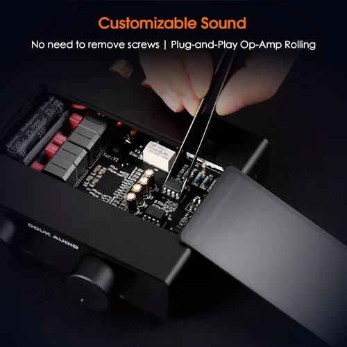 Vista 7 de Douk Audio A5 Amplificador Estéreo de 2 Canales TPA3255, 300 Vatios x2 Mini amplificador de audio de alta fidelidad Clase D para sistema de cine