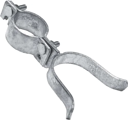 Vista 6 de Pestillo de horquilla de puerta de enlace de cadena de 1-3/8" x 1-3/8" - galvanizado - con agujero para candado