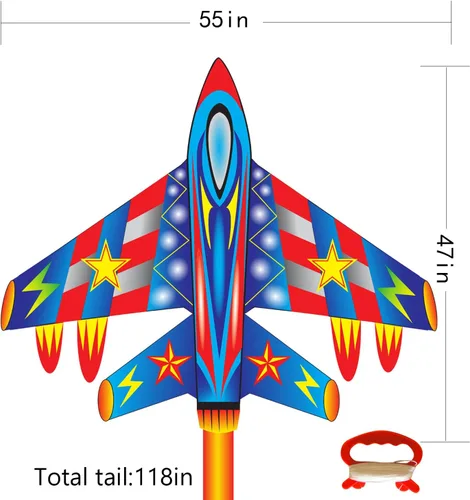Vista 2 de Kite for Kids & Adults, Easy to Fly Large Kites for Beginner, Beach Kites with Durable Nylon, Family Fun Activities