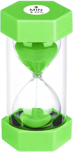 Vista 31 de Reloj de Arena con Temporizador de Arena de 1 Minuto, Reloj de Arena Irrompible, SandWatch de Plástico de 1 Min, Reloj De Arena 1 Minutos, Reloj