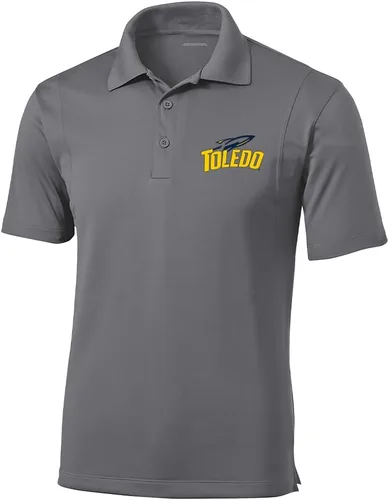 Vista 95 de Polo atlético de micro piqué NCAA para hombre Prime con cuello propio