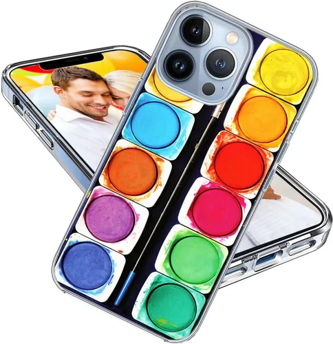 Vista 15 de Funda protectora para iPhone 13 Pro Max para niñas, mujeres y hombres, a prueba de golpes, delgada, suave, TPU transparente, funda protectora