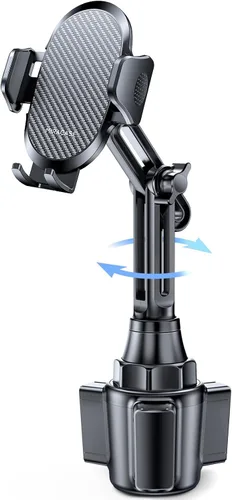 Vista 8 de Miracase 2025 Soporte Universal para Teléfono de Coche con Portavasos, [Girable y Ajustable] Soporte de Coche con Cuello Largo Compatible