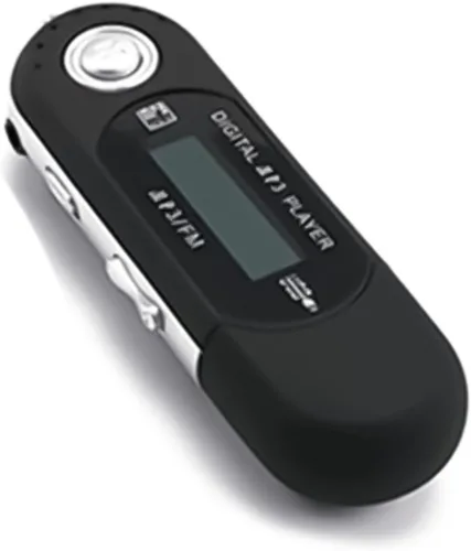 Vista 10 de Slim design MP3 player in auto power outage mode with memory and lyrics lyrics display for music lovers blue