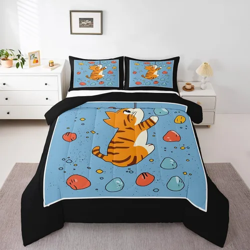 Vista 30 de Farm Aninmal - Juego de ropa de cama para niños, divertido juego de edredón de animales de granja para adolescentes y niñas, juegos de edredón