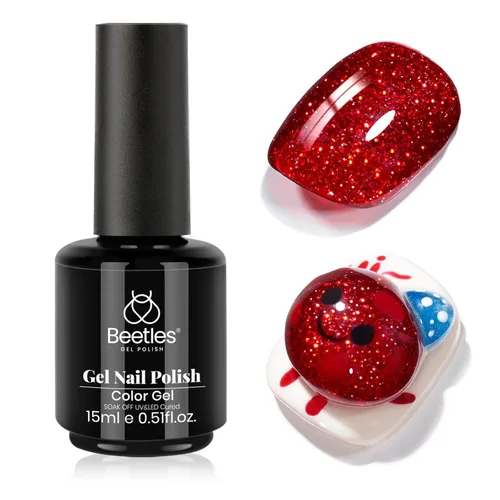 Vista 57 de Beetles - Esmalte de uñas en gel, 1 unidad de 0.5 onzas fluidas (15ml), extracción por remojo, arte de uñas, estética de manicura, bricolaje, curado