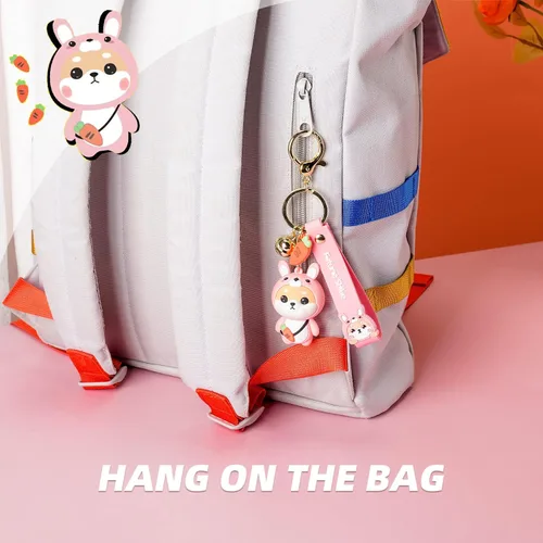 Vista 4 de YOU WIZV Lindo llavero Kawaii Anime Llaveros para niños Mochila Dijes Llavero Accesorio Regalo Amigo para Mujeres Niñas