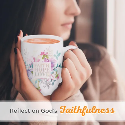 Vista 3 de Taza de café de cerámica cristiana para mujeres y hombres – Taza de café inspiradora y regalos cristianos (taza de cerámica de 12 onzas)