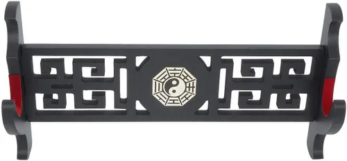 Vista 3 de Soporte acolchado para montaje en pared, soporte para espada samurái, estante de exhibición chino Tai Chi Bagua