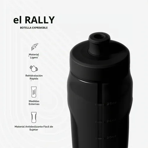 Vista 2 de Simple Modern Botella exprimible con tapa de bloqueo Vaso deportivo de 30 Negro medianoche