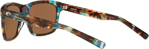 Vista 5 de Costa Del Mar Aransas - Gafas de sol redondas para hombre, Gris