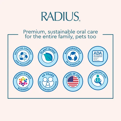 Vista 8 de RADIUS Kidz - Cepillo de dientes para niños de 6 años en adelante, sin BPA, aceptado por la ADA, diseñado para limpiar dientes y encías para niños