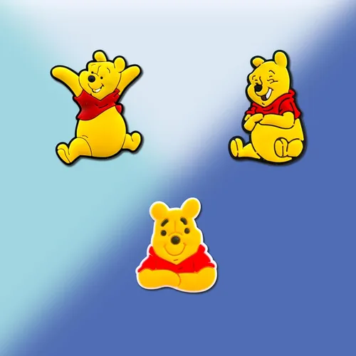 Vista 2 de Hedbitoyo Cartoon Shoe Charms for Clog Decoration Cartoon Bear Sandals Accessories for Kids Girls Boys Party's Favor